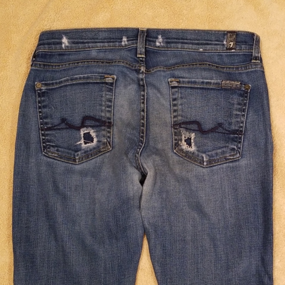 7 For All Mankind Josefina Skinny Boyfriend Jeans - Picture 7 of 8